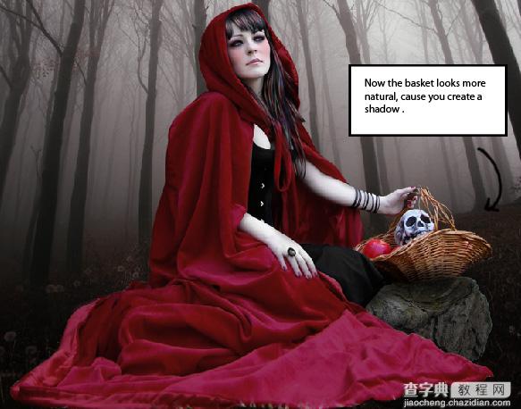 PhotoShop合成制作迷雾森林中的小红帽巫女场景教程55
