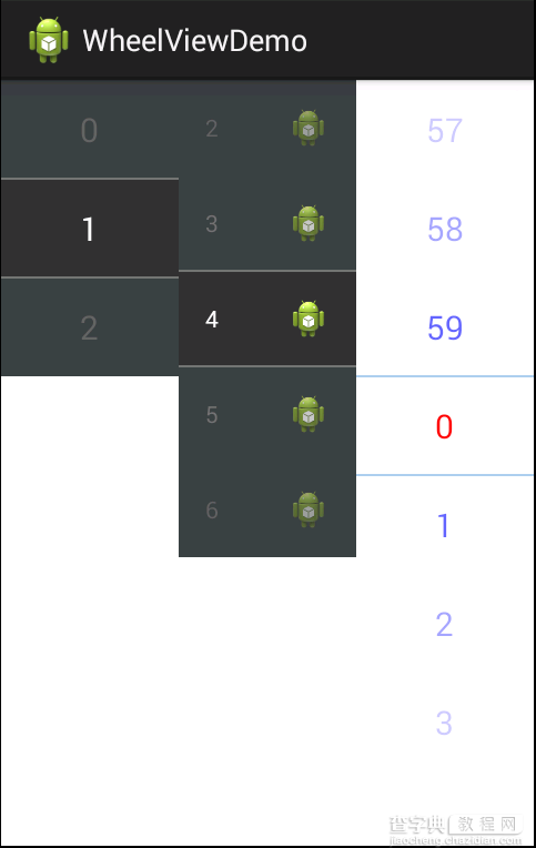 Android自定义可循环的滚动选择器CycleWheelView1