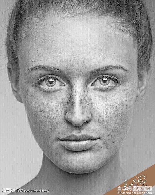 Photoshop给满脸雀斑的女孩磨皮美容3