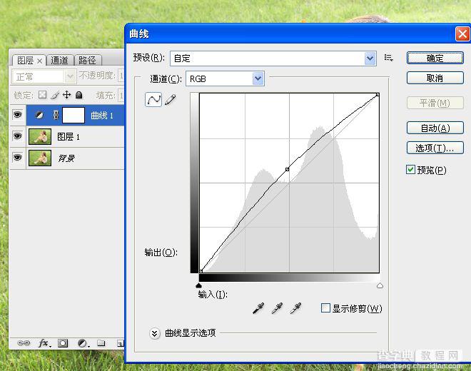 Photoshop为草地美女调制出朦胧日系清新淡雅效果7