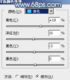 photoshop利用通道替换为外景人物调制出冷酷的青蓝色效果19