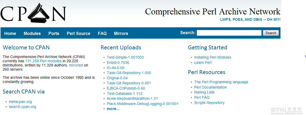 Perl学习笔记之CPAN使用介绍1