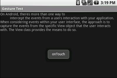 Android应用开发中触摸屏手势识别的实现方法解析1