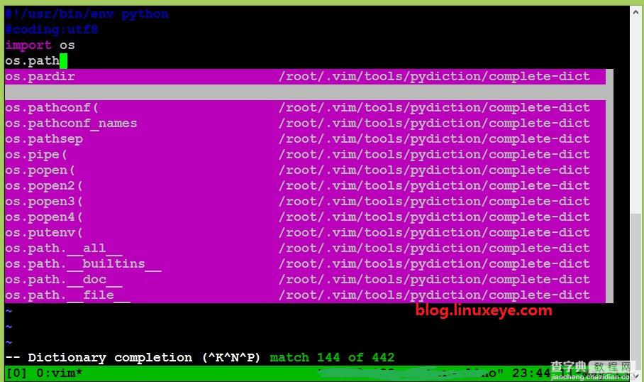 Python 自动补全(vim)1