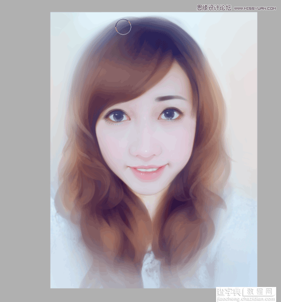 Photoshop结合AI把手机人物转为梦幻唯美的手绘效果25