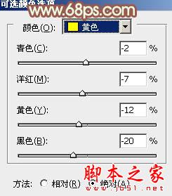 Photoshop将外景人物图片调制出流行的韩系淡调青黄色12