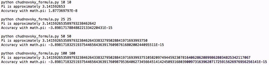 由Python运算π的值深入Python中科学计算的实现10