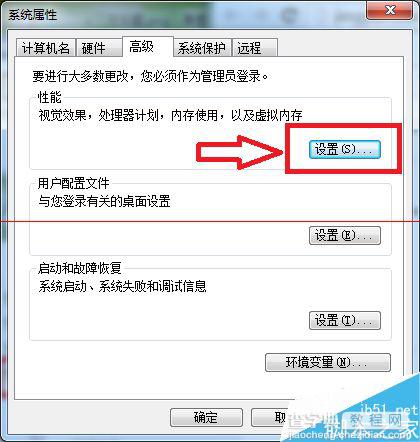 windows7系统怎么调整计算机性能？5