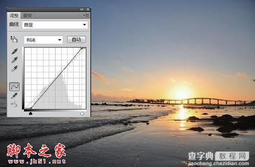 photoshop还原绚烂的海滨落日教程2