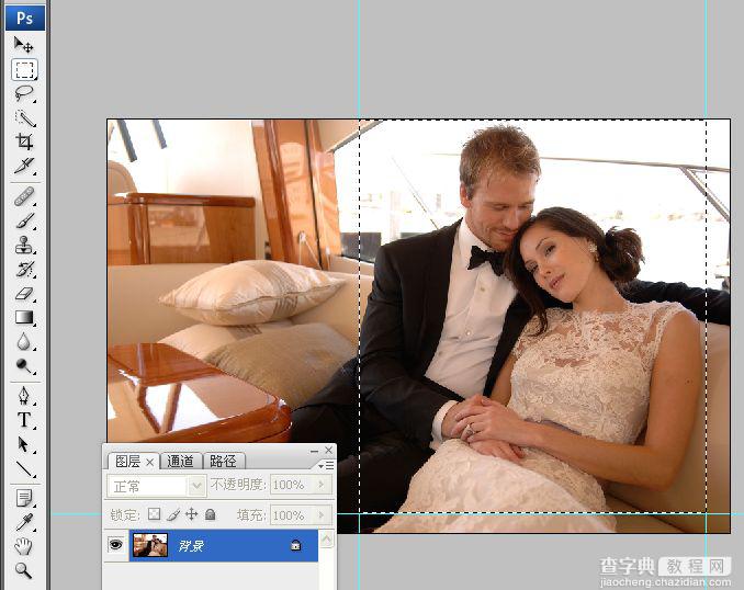 PhotoShop将婚礼照片修饰成经典黑白人像的润饰详细教程4