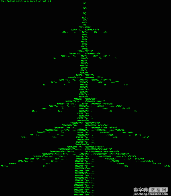 如何用C语言画一个“圣诞树”7