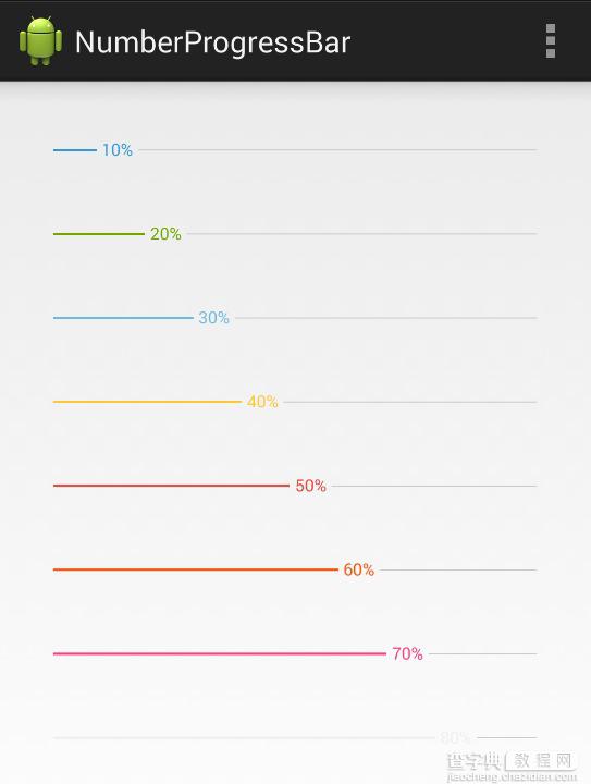 Android自定义View实现带数字的进度条实例代码4