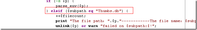 Perl实现删除Windows下的图片缓存缩略图Thumbs.db1