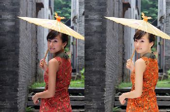 PhotoShop为偏暗的外景美女照片美白技巧教程1