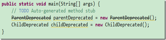 Java @Deprecated注解的作用及传递性3