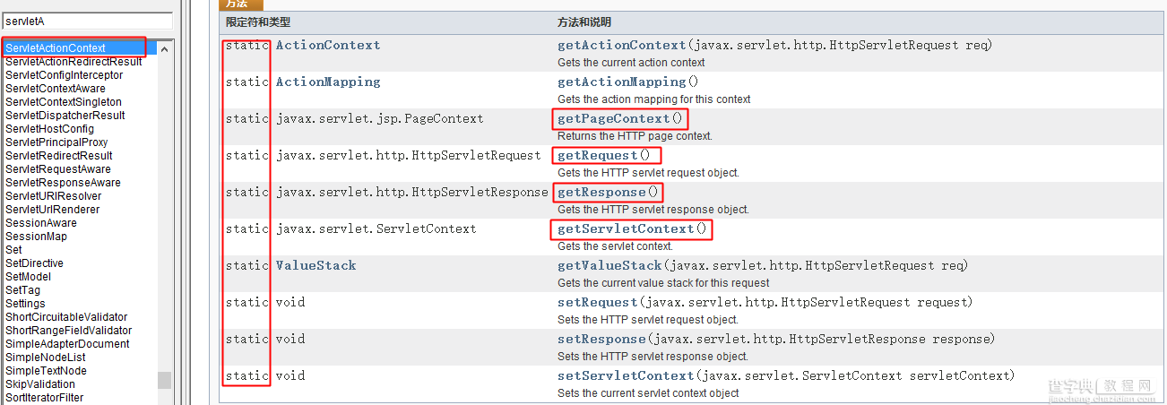 Action访问Servlet的API的简单实例3