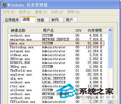 WinXP下ekrn.exe内存占用100%问题解决方法1