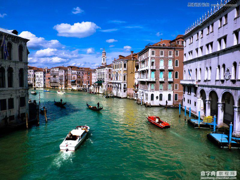 Photoshop利用lightroom调出威尼斯风景照片清新通透色彩1
