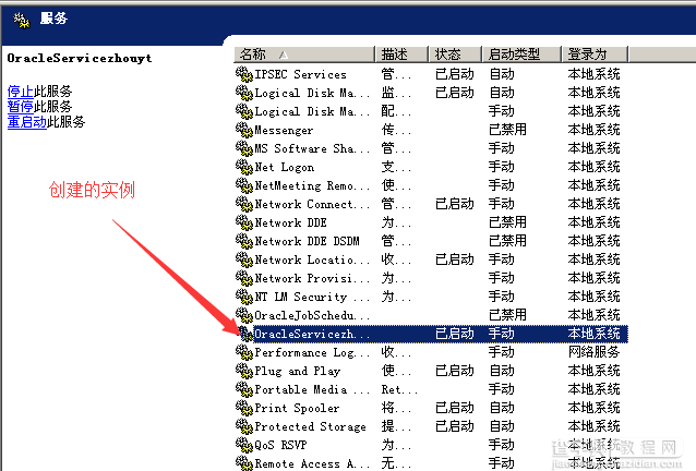 Oracle 手动创建数据库步骤详解2