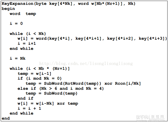 C++中四种加密算法之AES源代码3