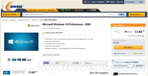 windows10正式何时发布?Win10发布日期/售价提前亮相1