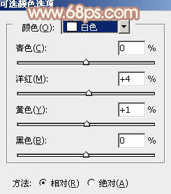 PS为绿色外景人物图片打造出柔和的秋季淡黄色31