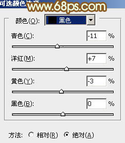 Photoshop将树林情侣图片增加上柔和秋季粉黄色5