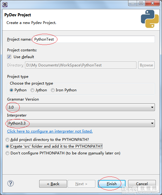 Windows下Eclipse+PyDev配置Python+PyQt4开发环境11