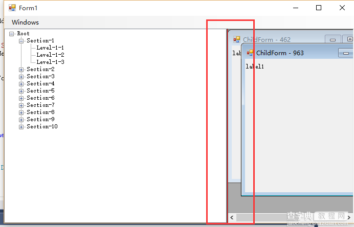 在winform下实现左右布局多窗口界面的方法之续篇2