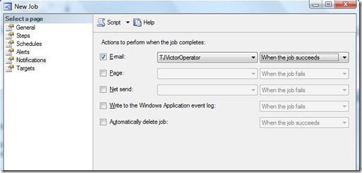 SQLServer Job运行成功或失败时发送电子邮件通知的图文教程11