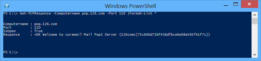 PowerShell小技巧之获取TCP响应(类Telnet)1