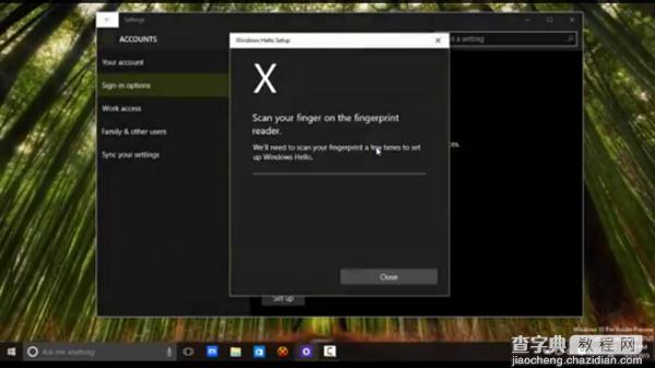 Win10指纹识别功能Windows Hello怎么用？多图演示使用方法2