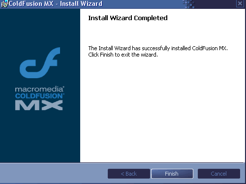 ColdFusionMX 编程指南 安装教程19