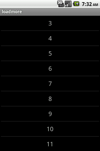 Android中ListView分页加载数据功能实现4