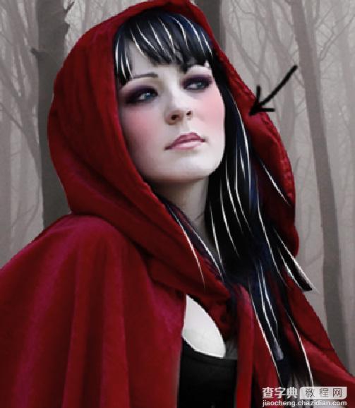 PhotoShop合成制作迷雾森林中的小红帽巫女场景教程50