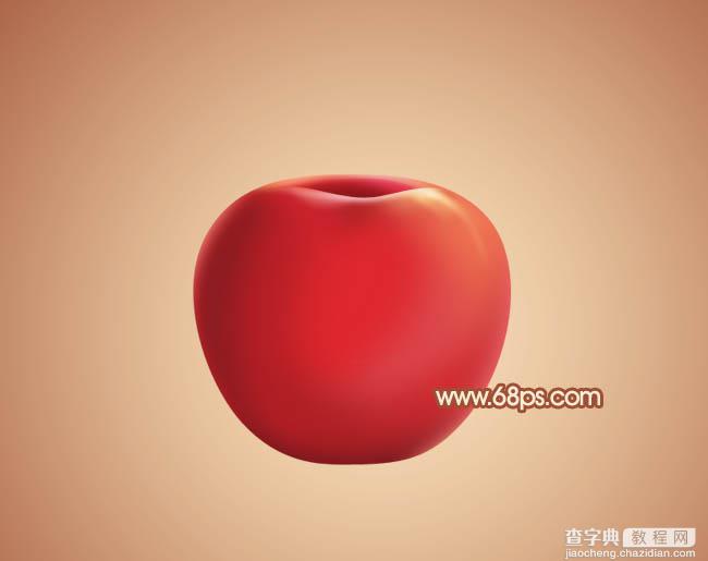 Photoshop设计制作出精致的水晶红苹果26