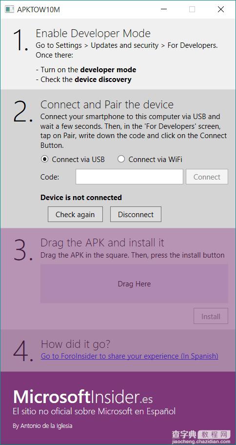 Windows 10手机Android apk实用工具怎么实现一键安装？2