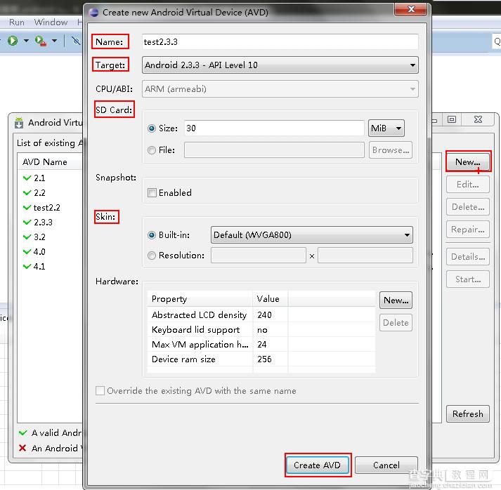 用Eclipse搭建Android开发环境并创建第一个Android项目（eclipse+android sdk）15