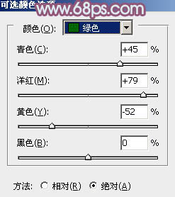 Photoshop为草原人物调制出淡雅的秋季青黄色4