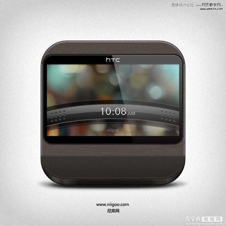 Photoshop鼠绘制作质感HTC手机图标教程11