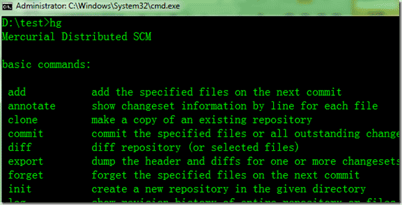 Mercurial入门学习介绍1