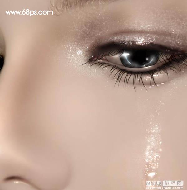 Photoshop 鼠绘一张美女的流泪的特写镜头17