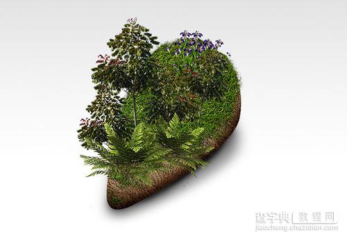 Photoshop 3D生态模型壁纸制作方法18