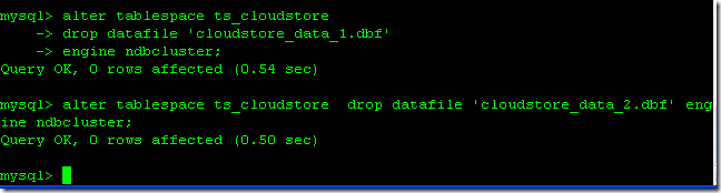 MySQL Cluster如何创建磁盘表方法解读4