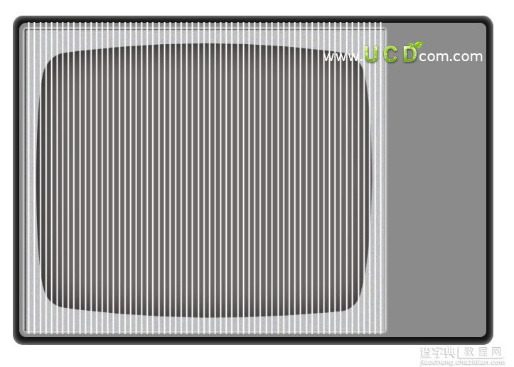 Photoshop 鼠标绘制逼真的黑白电视机21