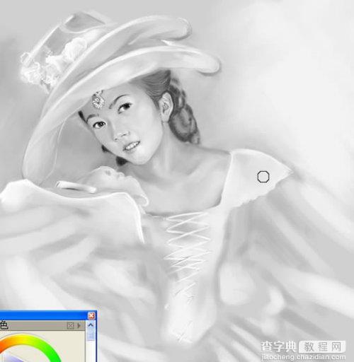 Photoshop Painter手绘贵妇插画3