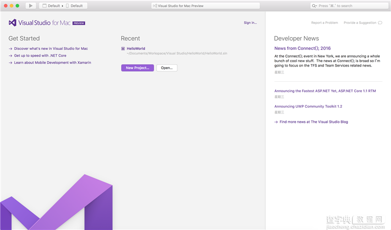 Microsoft Visual Studio 2017 for Mac Preview安装使用案例分享8
