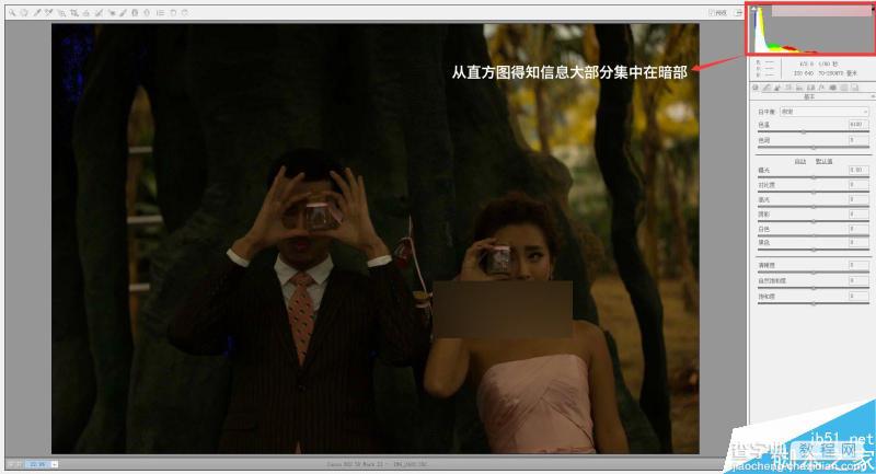 Photoshop给严重曝光不足的婚纱照片调出韩式简约效果4