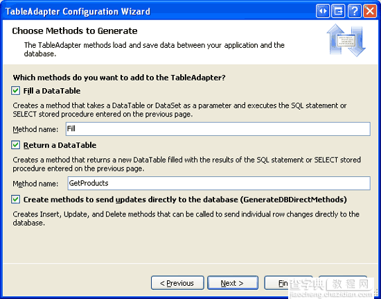 在ASP.NET 2.0中操作数据之六十五：在TableAdapters中创建新的存储过程10