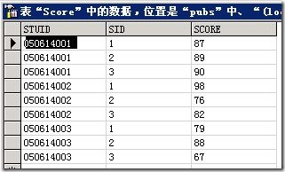 Sql Server 2000 行转列的实现（横排）7